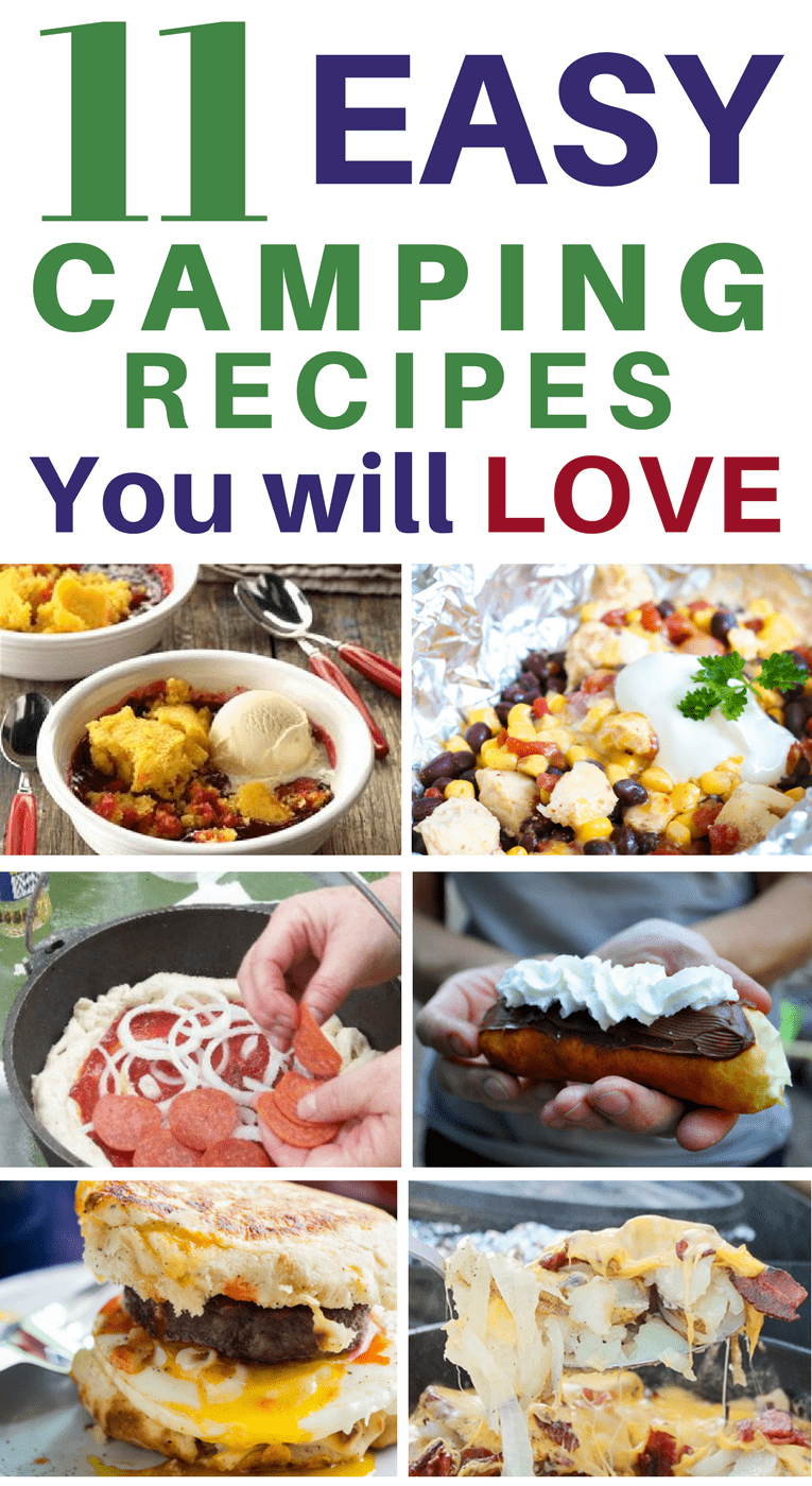 11 Easy Camping Recipes You Will Love - These look so tasty! Can't wait to make them!