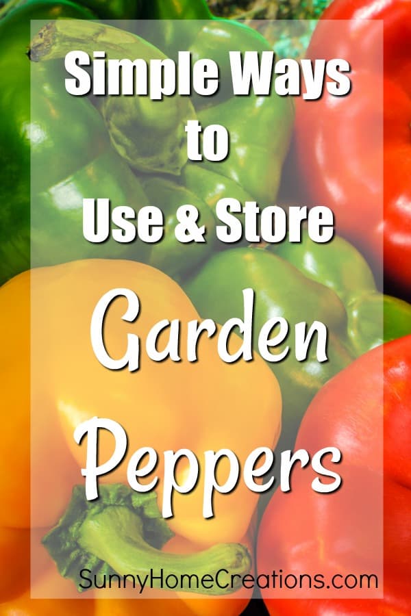 How to use and store garden peppers