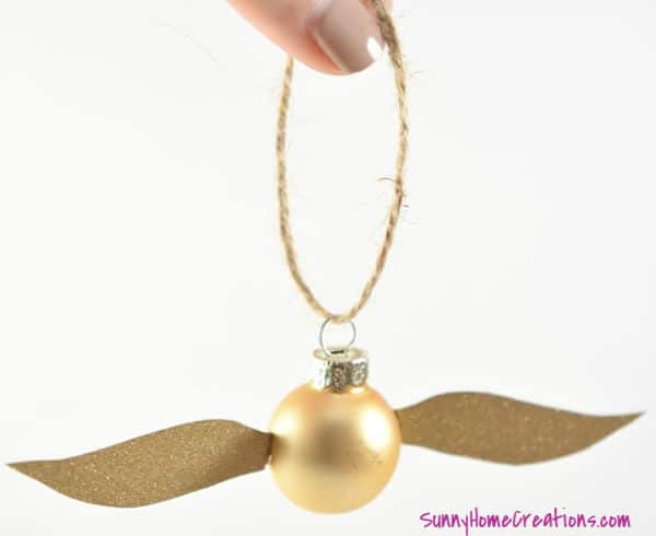  DIY Harry Potter Golden Snitch Ornament
